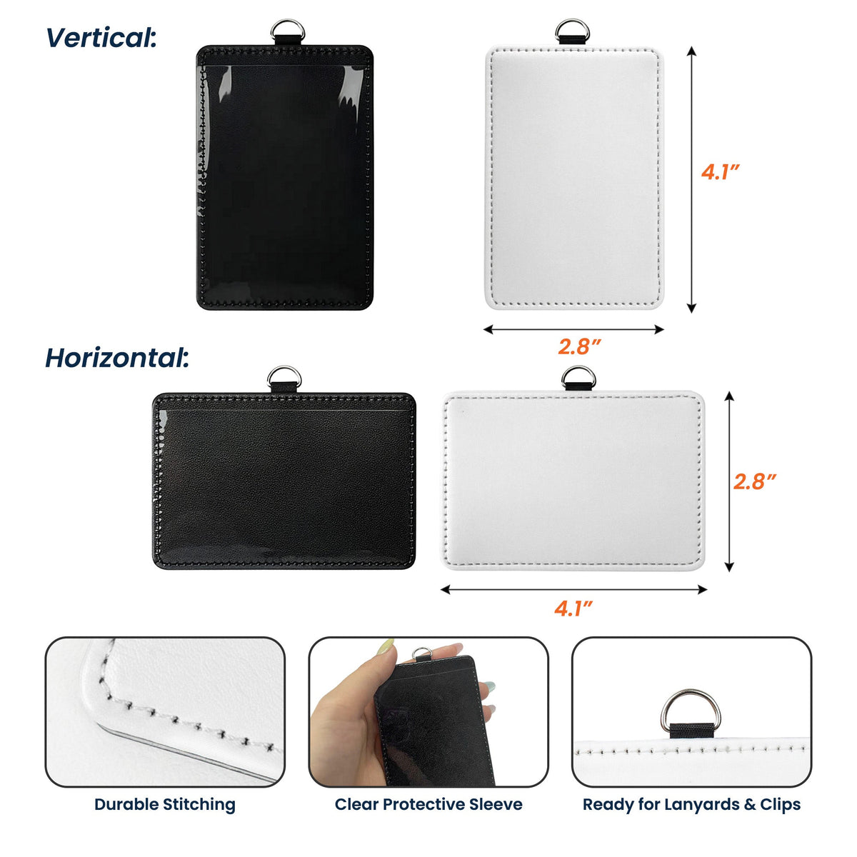 Word Art Names For Self Gift - Personalized Badge Holder