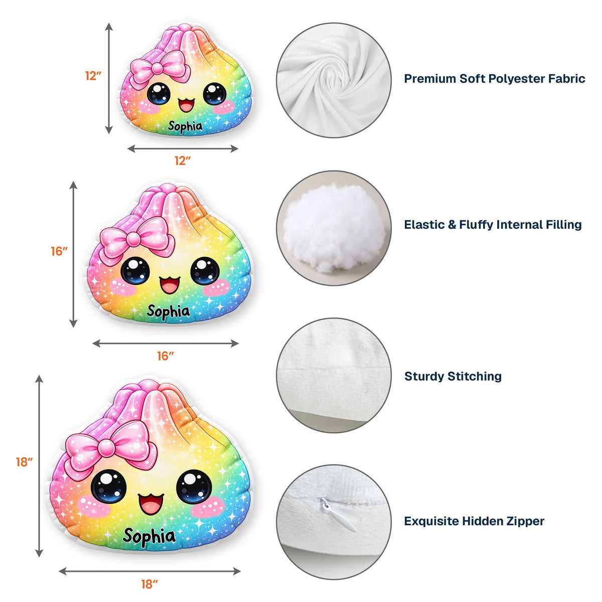 Cute Dumplings Gift For Squishy Hunter - Personalized Pillow