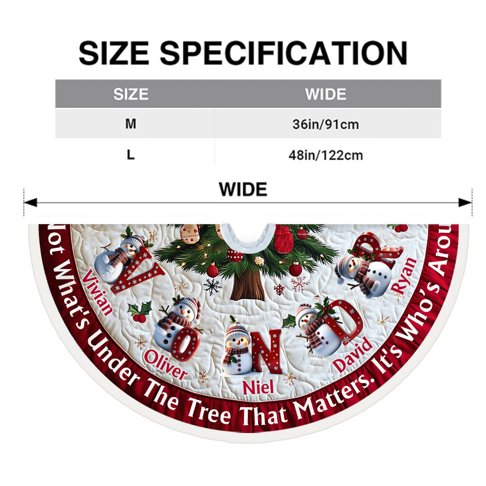 It's Not What's Under The Tree That Matters - Personalized Family Tree Skirt