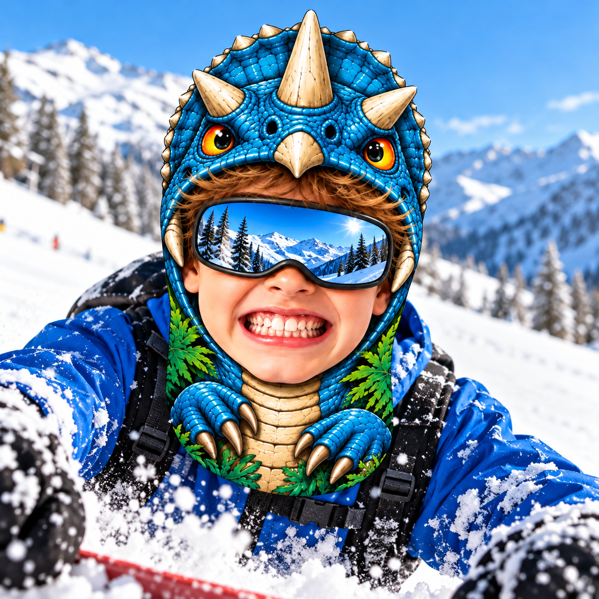 Funny Face Mask For Kids, Dinosaur Lover, Unicorn Lovers, Space Lovers - Personalized Mask