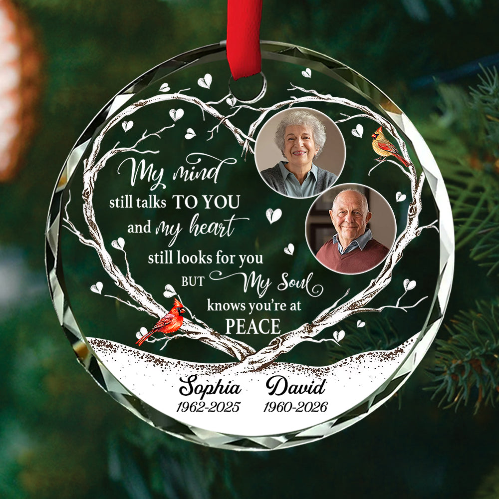 My Soul Knows You're At Peace - Personalized Memorial Ornament For Christmas NA04 VH01