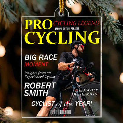 Cyclist Of The Year - Personalized Ornament