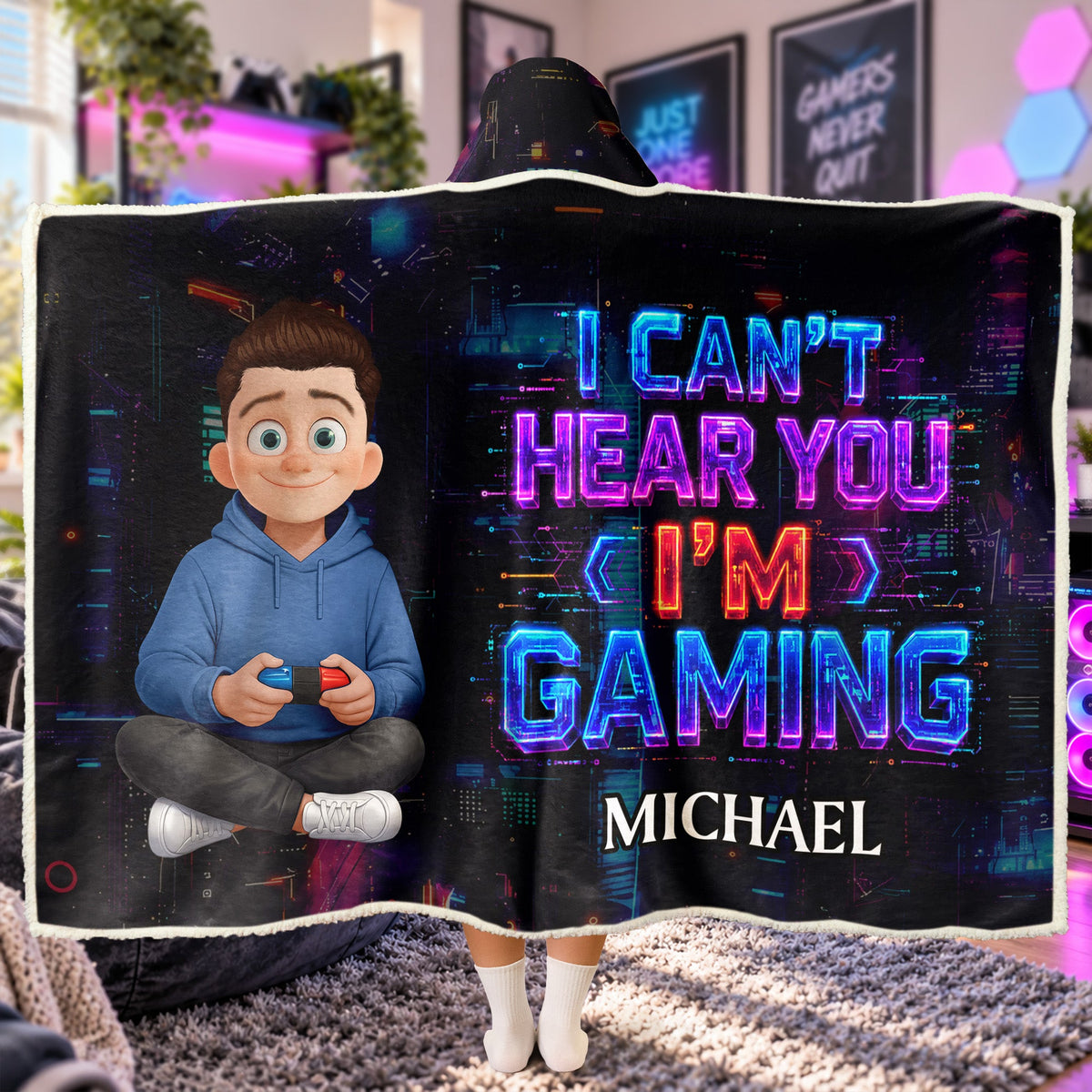 I'M Gaming Do Not Disturb - Personalized Blanket