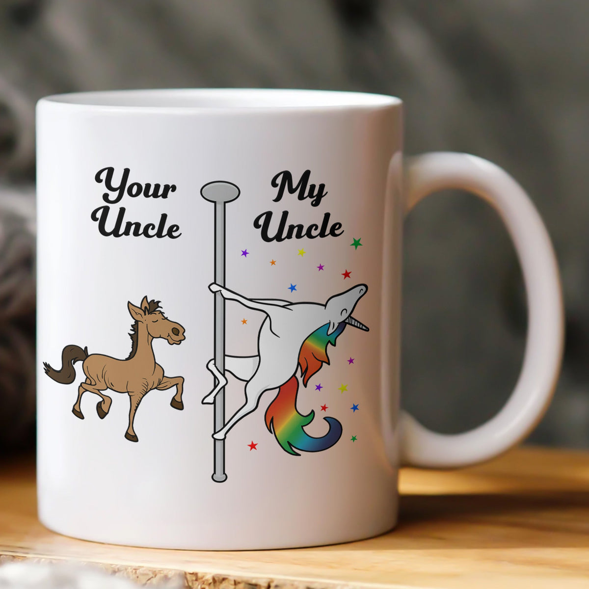 Unicorn Uncle Aunt Funny Gift - Personalized Mug