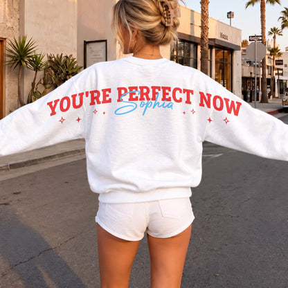 Be Yourself, You Are Enough - Positive Affirmation Gift For Daughter, Friends Sister, Her - Personalized Sweatshirt