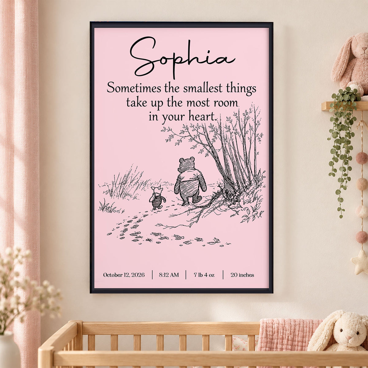 Smallest Things Baby Room Decor - Personalized Poster