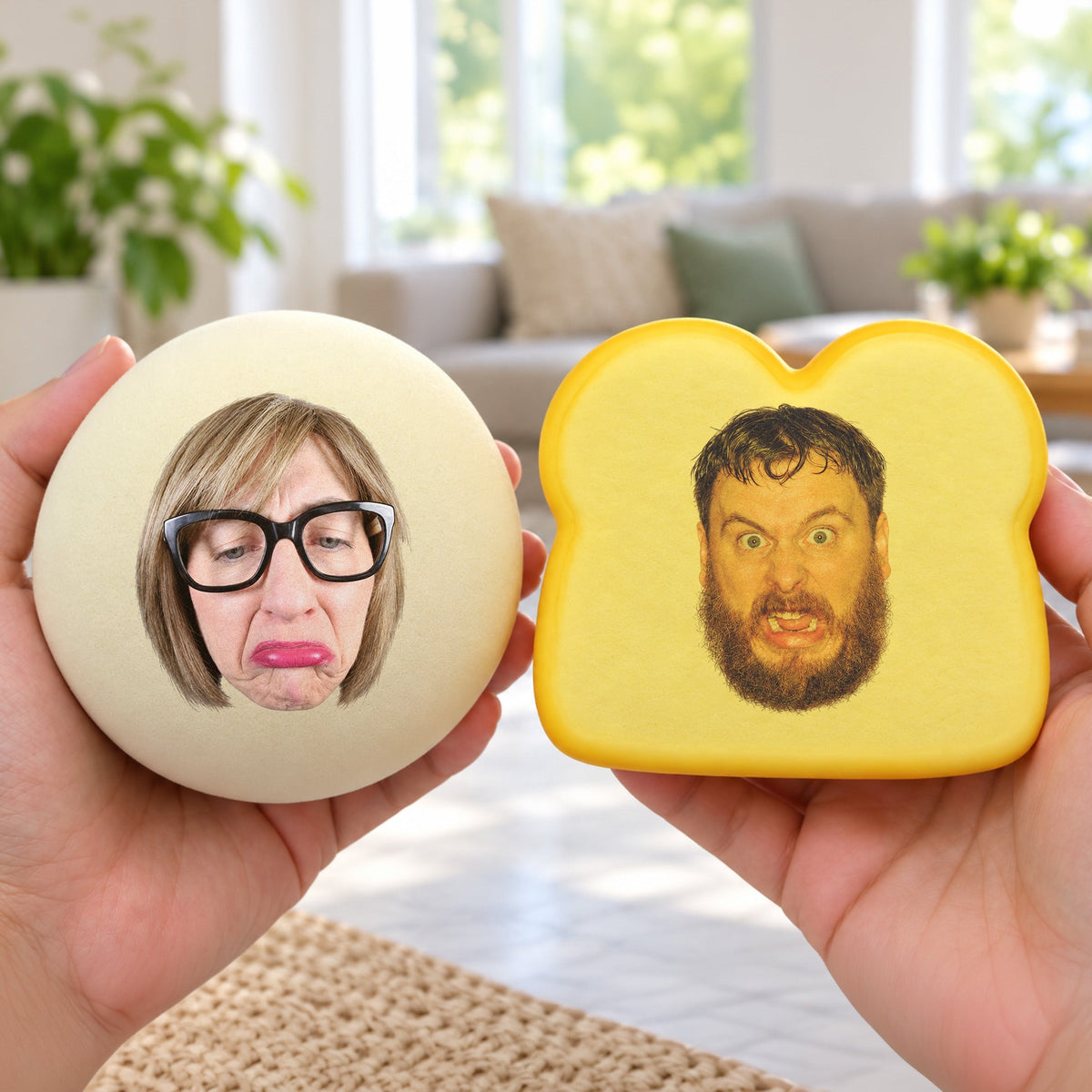Personalized Funny Face For Coworker, Boss, Dad, Husband, Pets - Personalized Squishy Toy