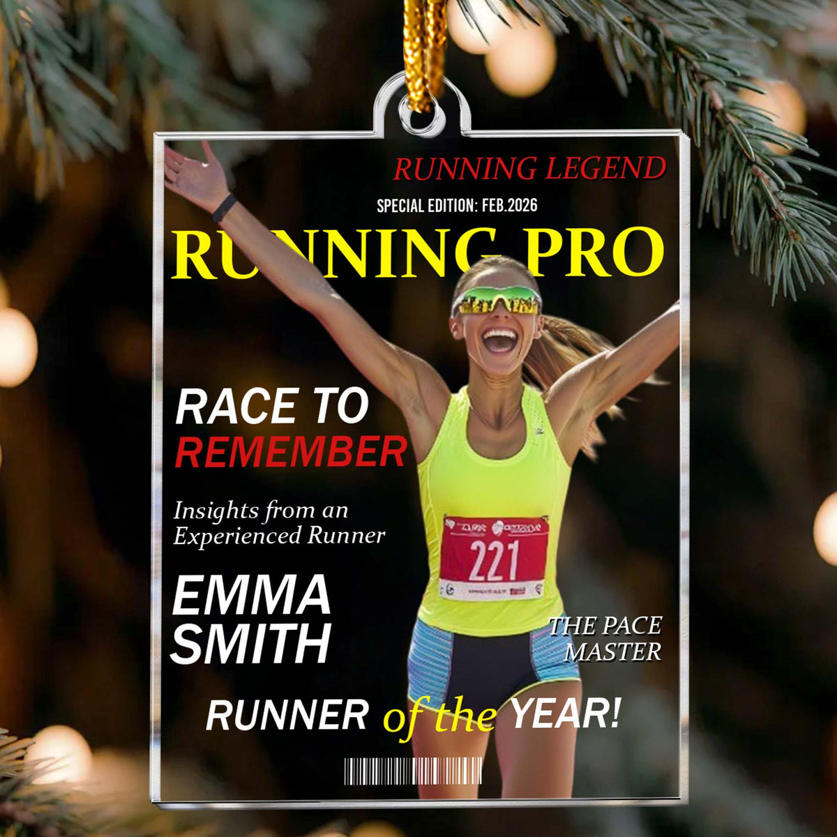 Running Legend - Personalized Ornament