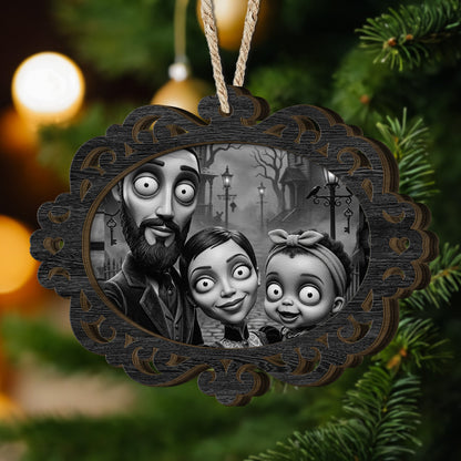 Gothic Christmas Style Our Family - Personalized Ornament