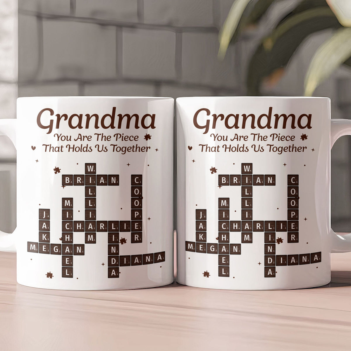 You Are The Piece That Holds Us Together - Personalized Mug