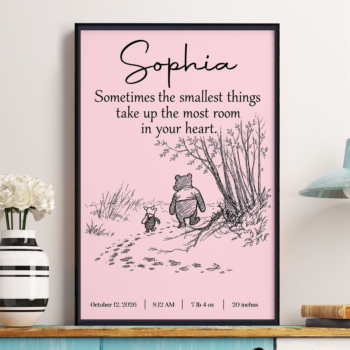 Smallest Things Baby Room Decor - Personalized Poster