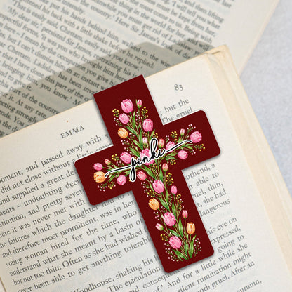 Custom Birth Flower & Name - Personalized Bookmark
