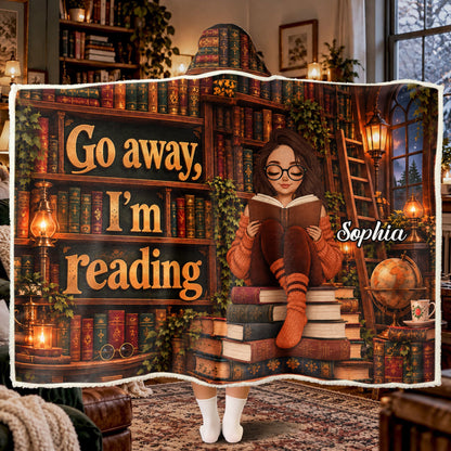 Just A Girl Who Loves Reading Books - Personalized Blanket