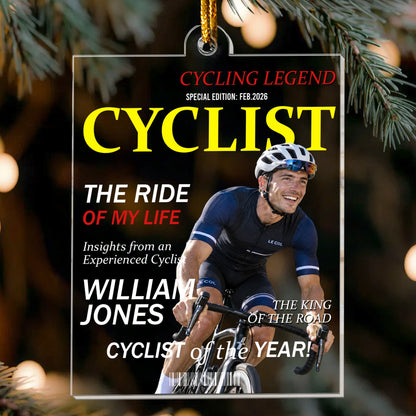 Cyclist Of The Year - Personalized Ornament
