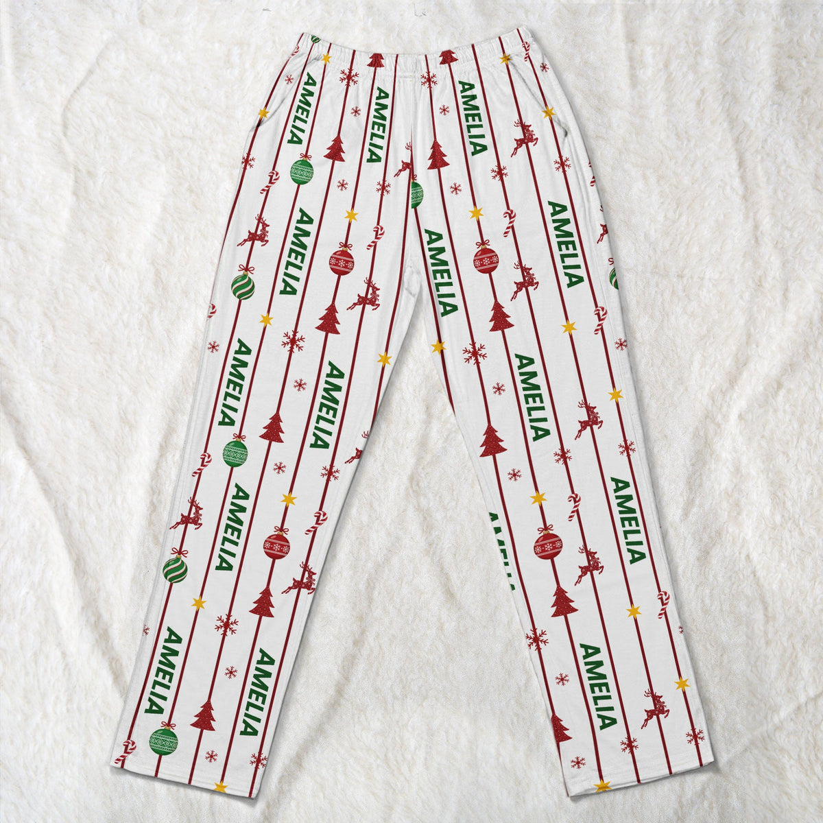 Custom Name Christmas Family Gifts - Personalized Lounge Pants