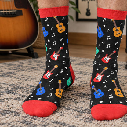 I'd Rather Be Playing My Guitar - Personalized Socks