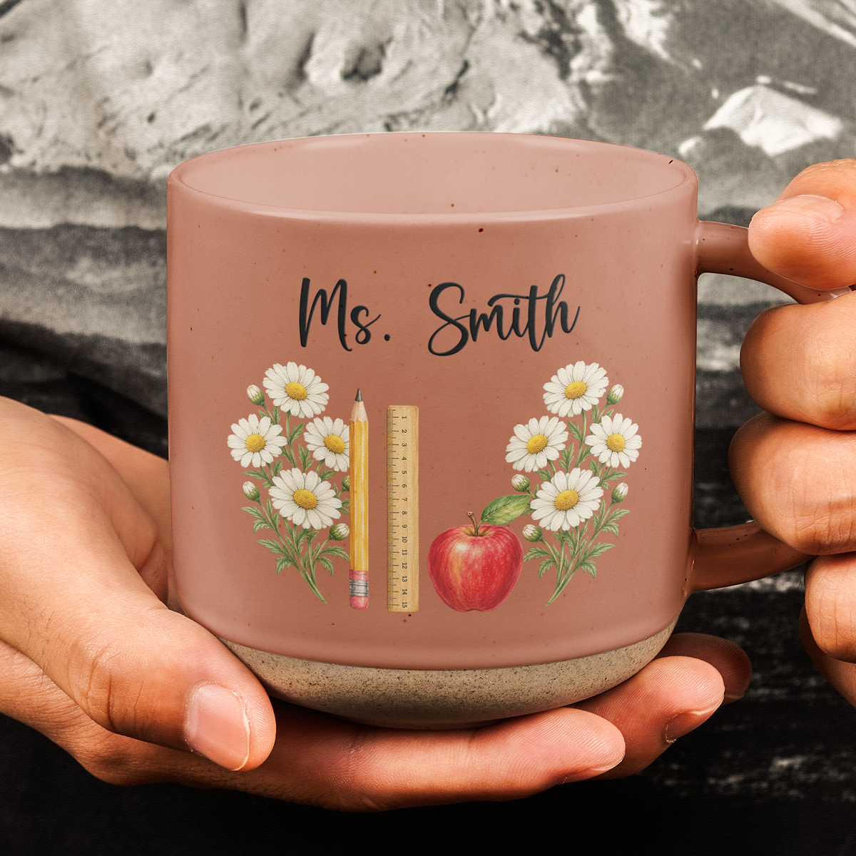 Custom Name & Birth Flower For Teacher Back To School Christmas Thank You Gifts - Personalized Mug