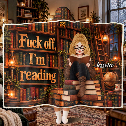Just A Girl Who Loves Reading Books - Personalized Blanket