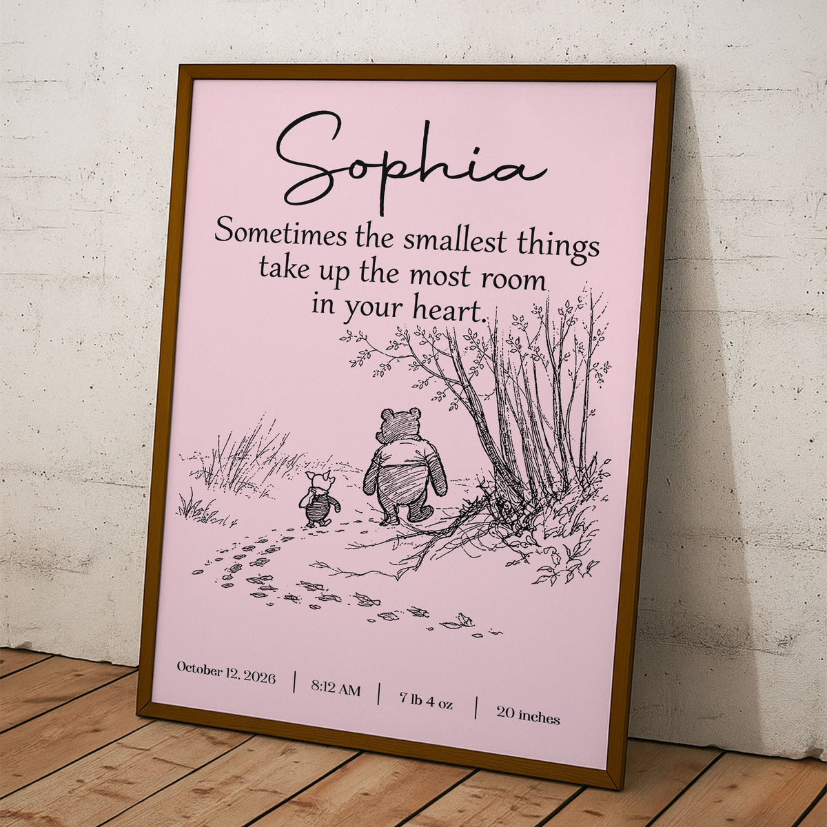 Smallest Things Baby Room Decor - Personalized Poster