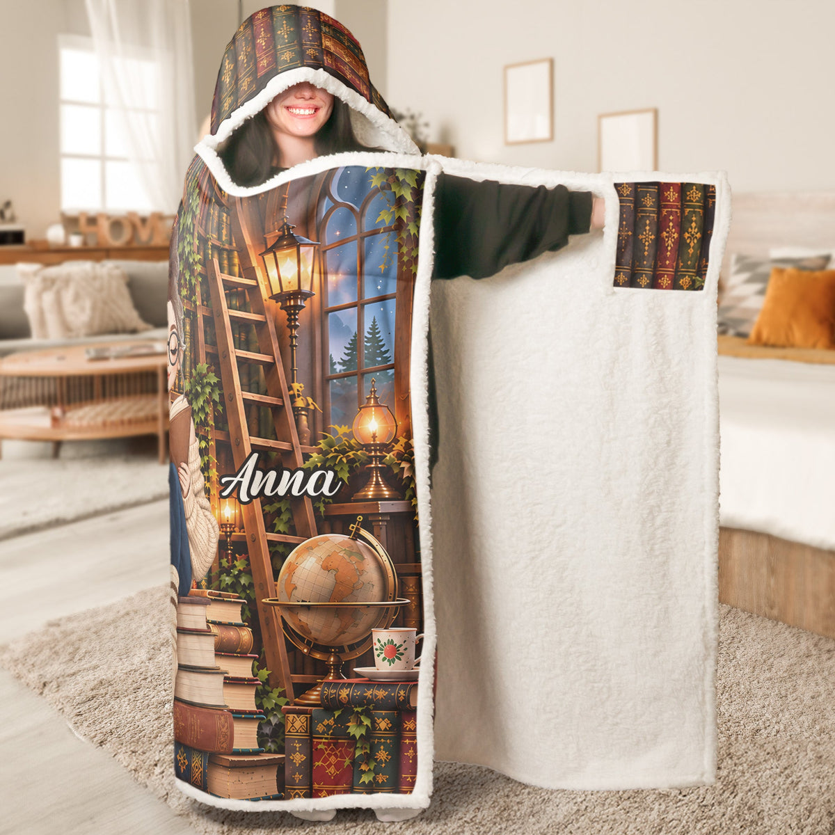 Just A Girl Who Loves Reading Books - Personalized Blanket