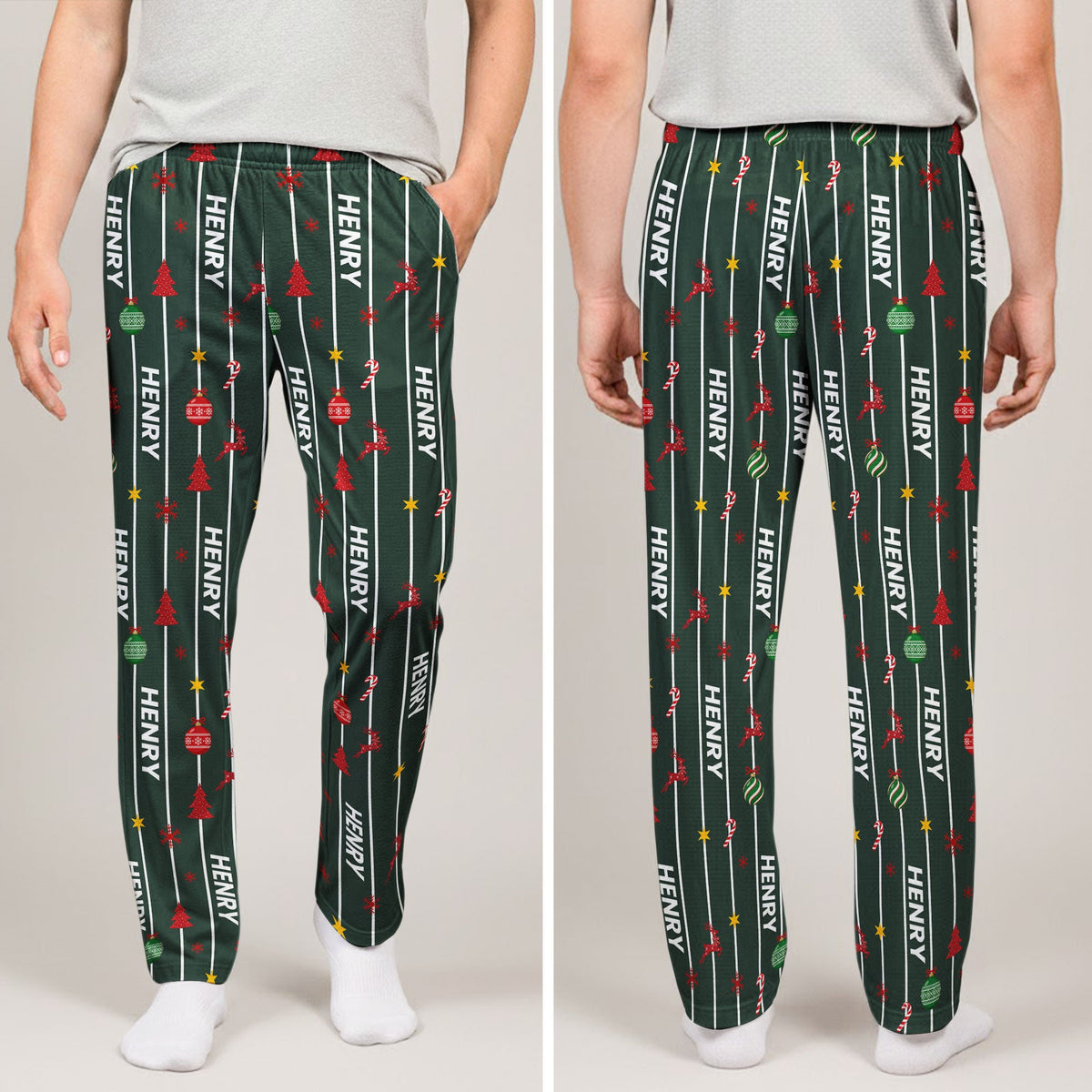 Custom Name Christmas Family Gifts - Personalized Lounge Pants