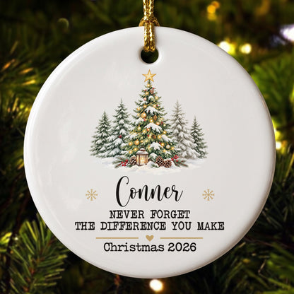 Thank You Ornaments Coworker, Employee, Team Bulk Gifts - Personalized Ornament