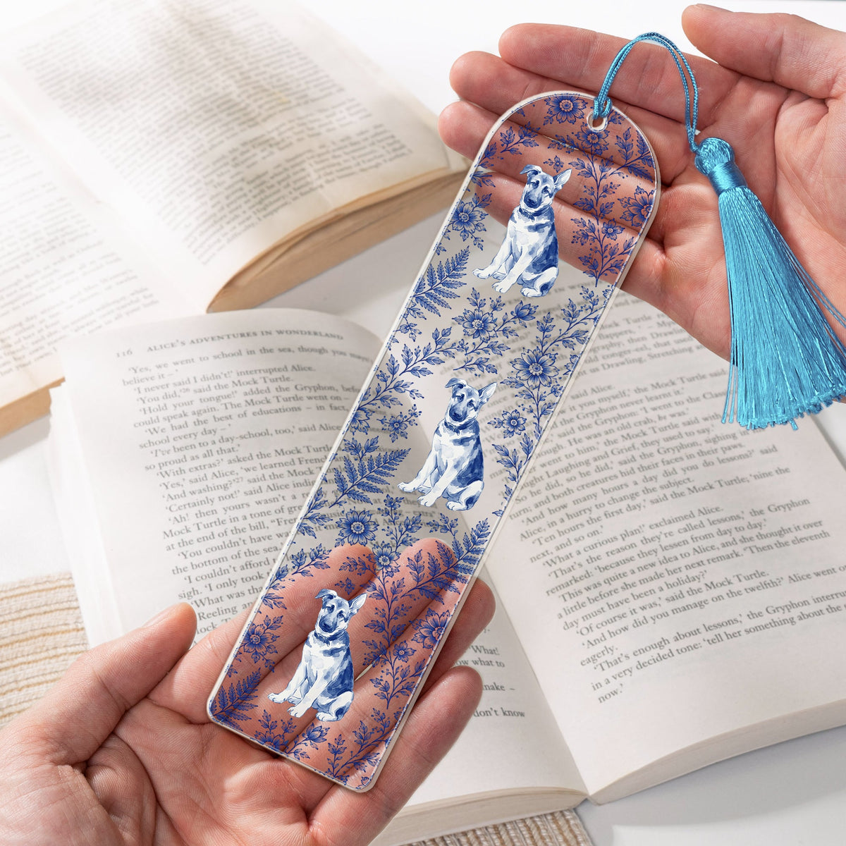 Custom Photo Pet Portrait Watercolor, Gift For Pet Lover, Gift For Her - Custom Bookmark