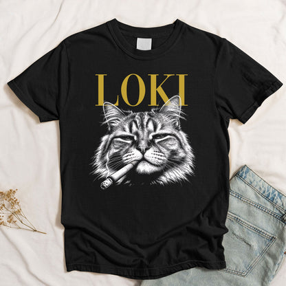 Custom Photo Funny Gangster Pet Portrait, Edgy Pet Meme Tee - Personalized Shirt