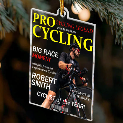 Cyclist Of The Year - Personalized Ornament