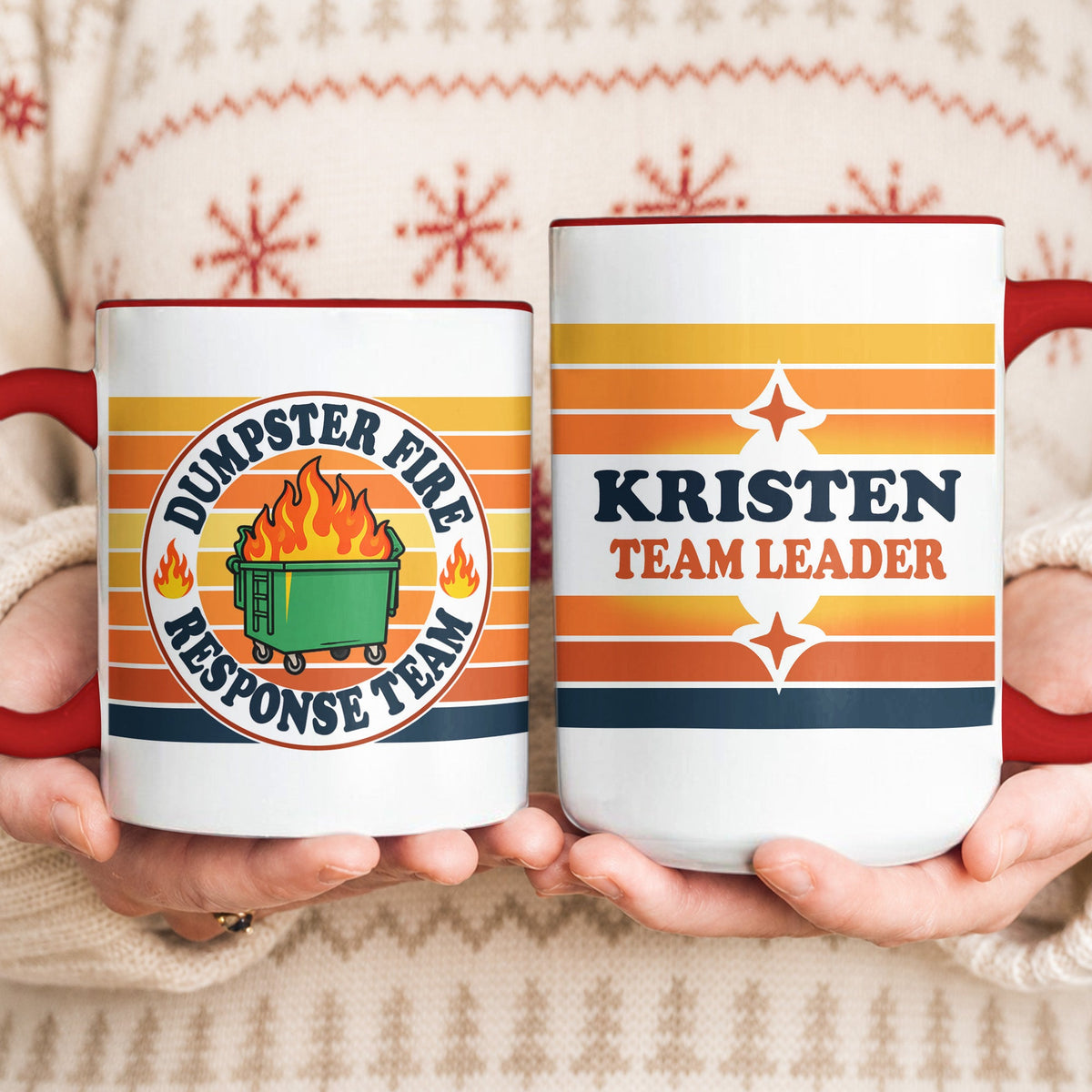 Dumpster Fire Response Team Bulk Gift For Team - Personalized Mug