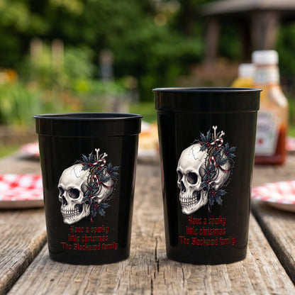 Gothic Christmas Style Gift For Family - Personalized Cups