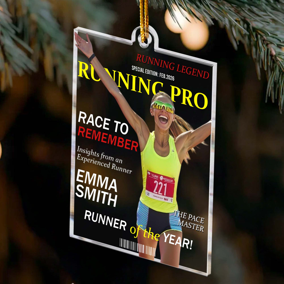 Running Legend - Personalized Ornament