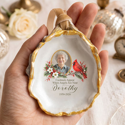 Upload Photo Memorial Loss Gifts Oyster - Personalized Ornament