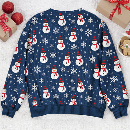 Custom Funny Christmas Sweater, Corset Novelty Knitted Pullover, Ugly Holiday Gift - Personalized Sweater