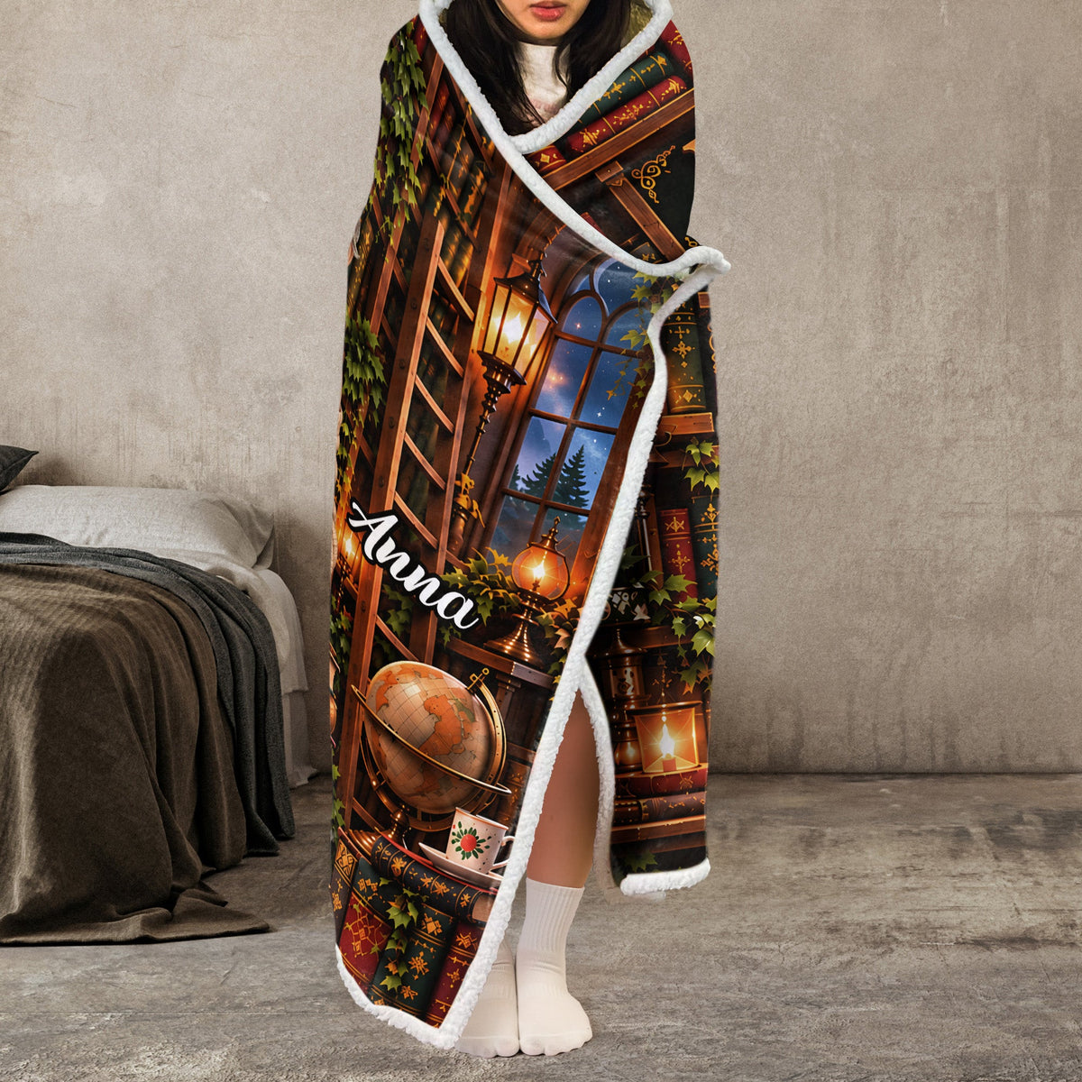Just A Girl Who Loves Reading Books - Personalized Blanket