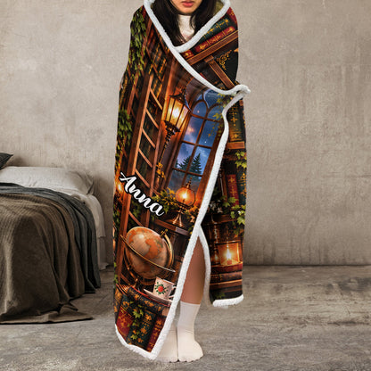 Just A Girl Who Loves Reading Books - Personalized Blanket