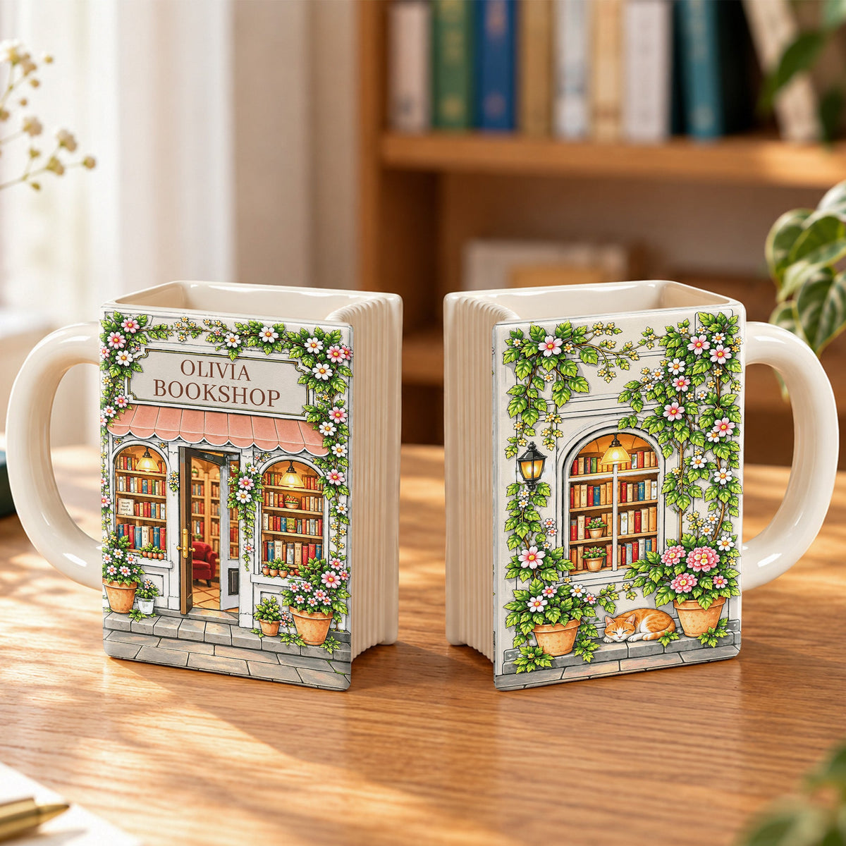 Custom Bookshop Reading Room Decors, Book Lover Gift For Her - Personalized Mug