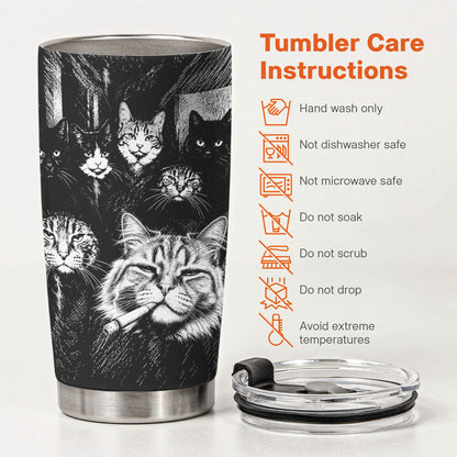 Custom Photo Funny Gangster Pet, Edgy Pet Meme Drinkware - Personalized Tumbler