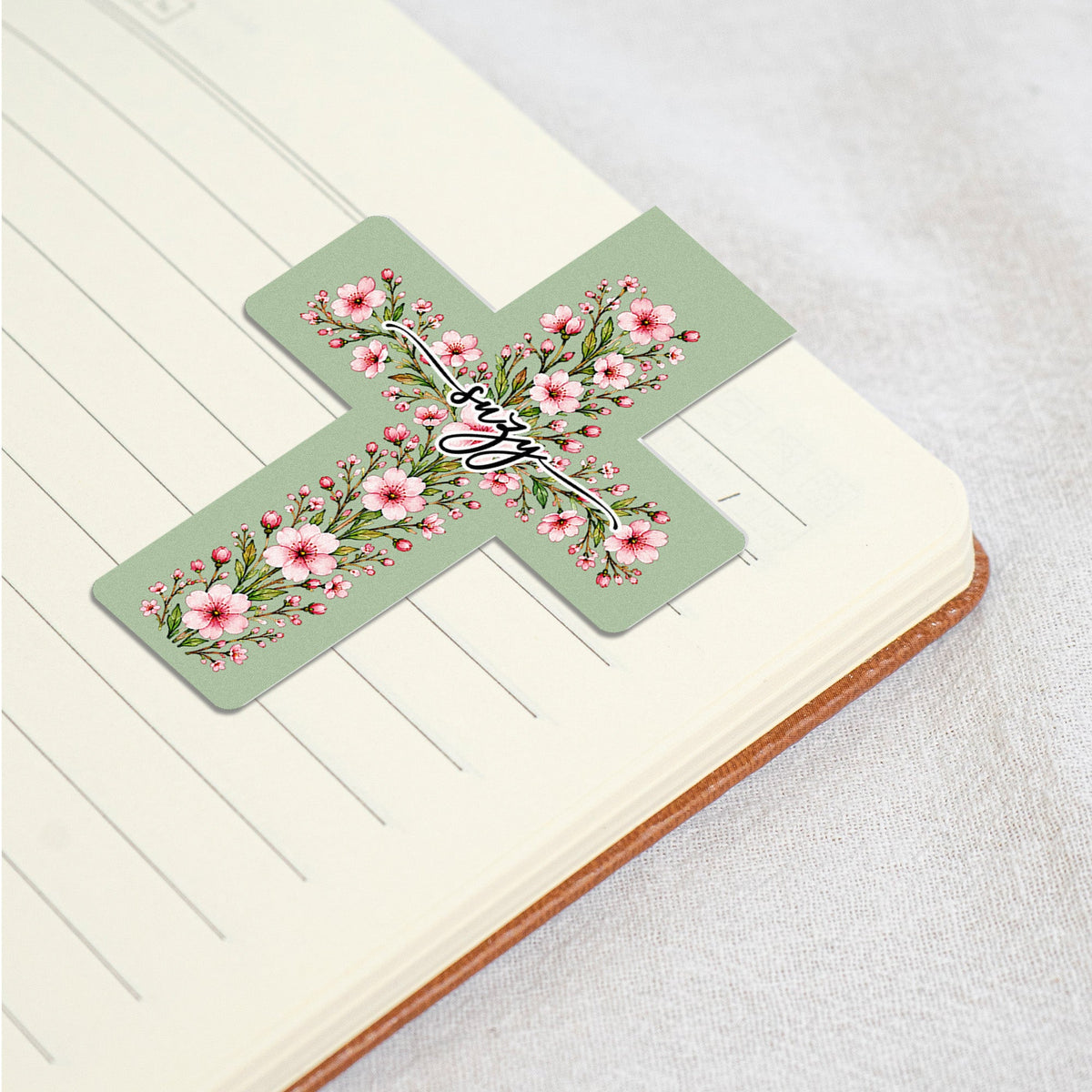 Custom Birth Flower & Name - Personalized Bookmark
