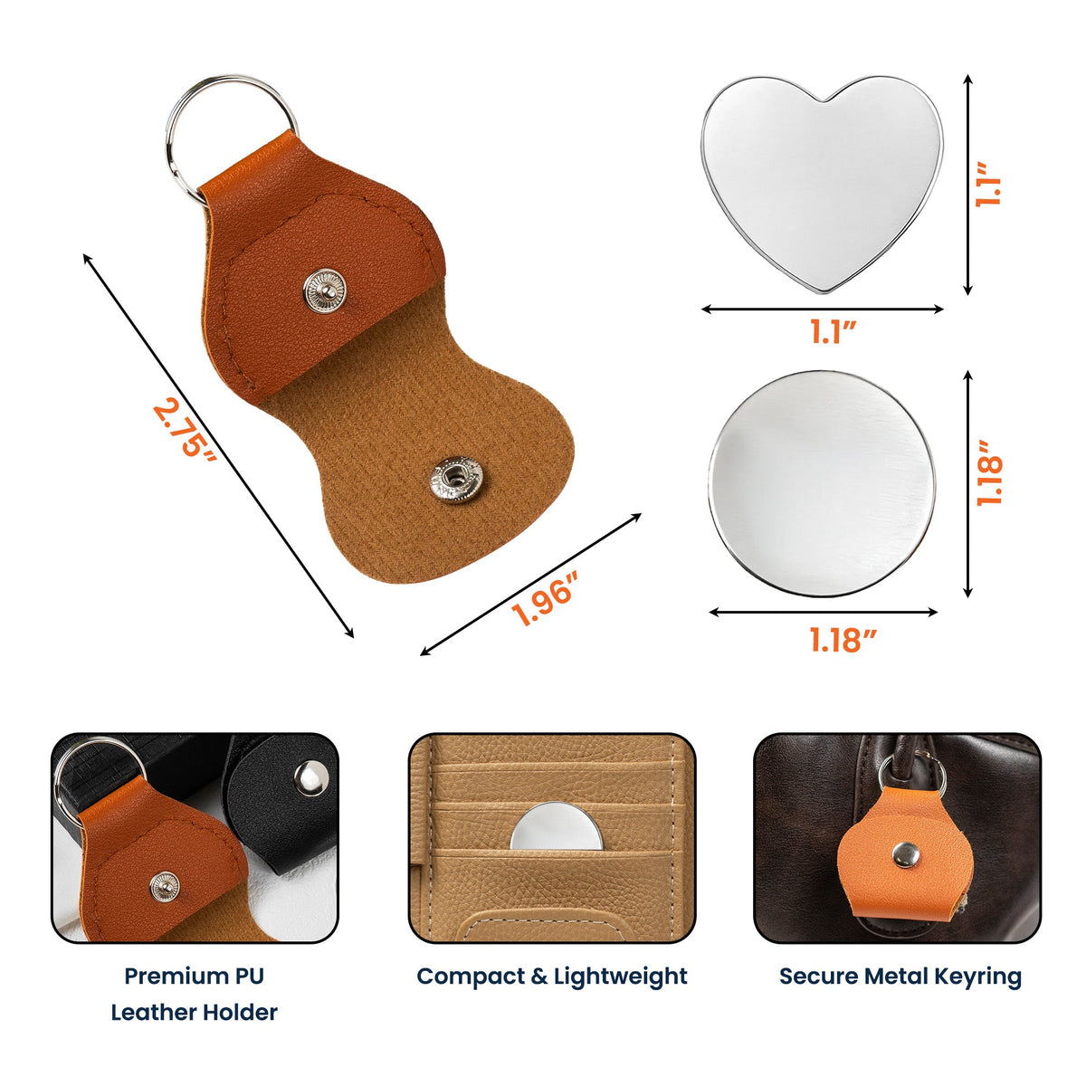 A Little Pocket Hug Couple Anniversary Valentine's Day Gift - Personalized Leather Pocket Hug