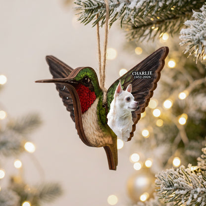 Always With You Memorial Custom Photo Caridnal Bird Humming Bird Butterfly - Personalized Ornament