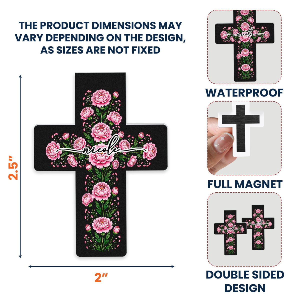 Custom Birth Flower & Name - Personalized Bookmark