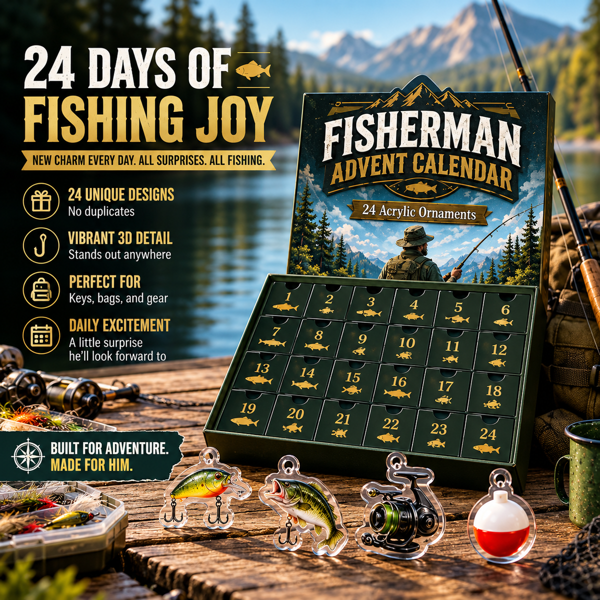 Fisherman Advent Calendar 2026 - 24-Day Festive Countdown