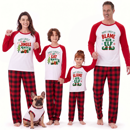 Funny Most Likely To Family Christmas Pajamas With Pet