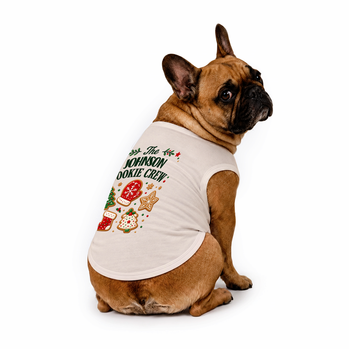 Festive Personalized Christmas Cookie Crew Family Matching Christmas Pajamas With Pet