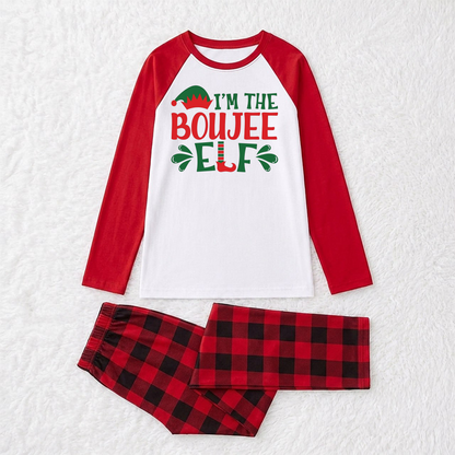 Funny Christmas Elf Saying Family Christmas Pajamas With Pet