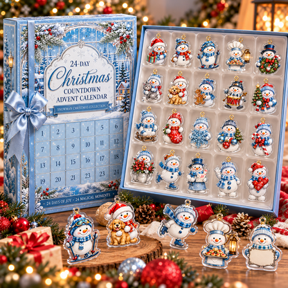 24-Day Christmas Countdown Advent Calendar – Snowman Christmas Series