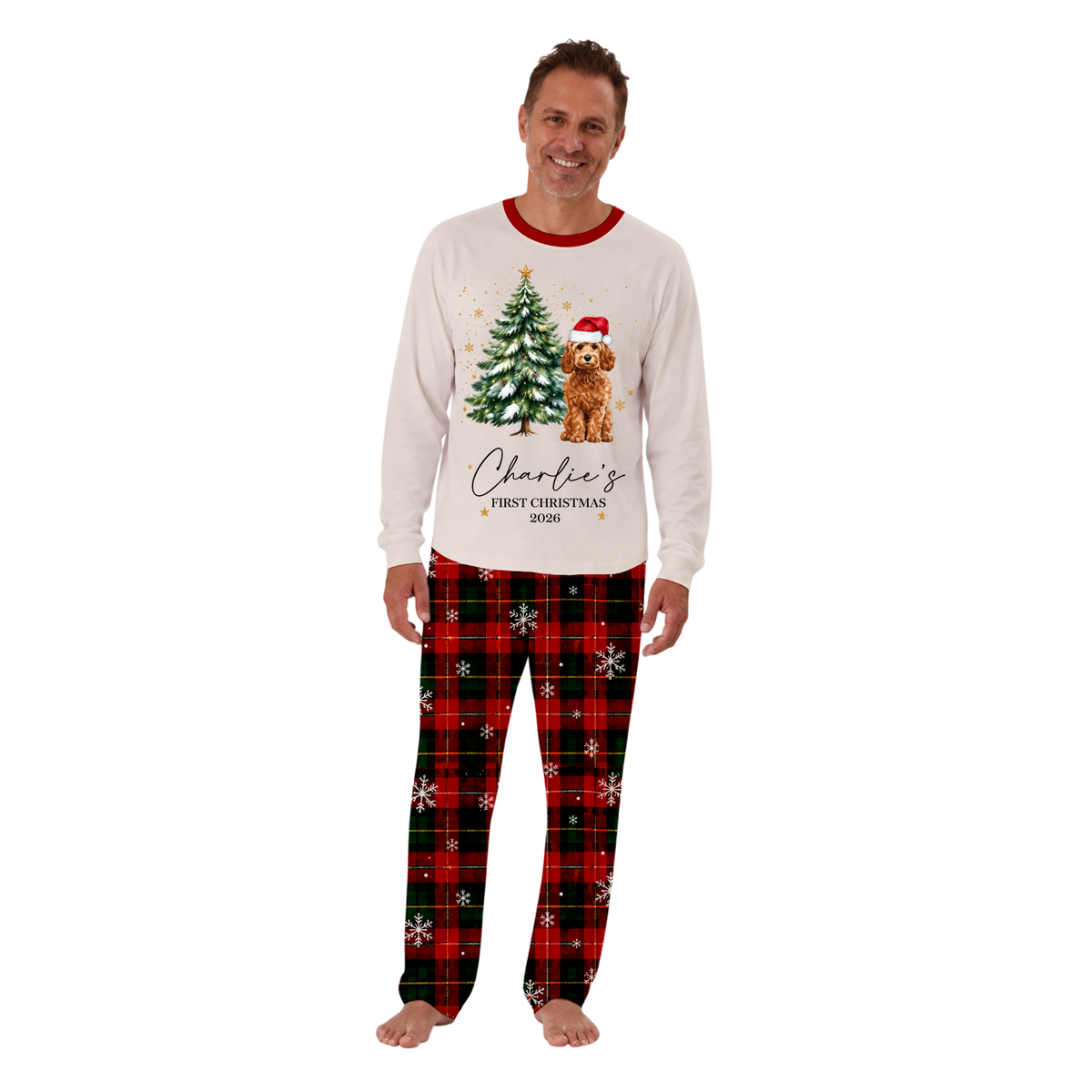 Personalised Dogs First Christmas Matching Family Christmas Pajamas With Pet