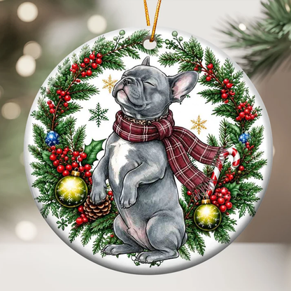 Custom Photo Christmas Gift For Pet Lover, Pet Portrait Ornament, Holiday Decoration Pet Memorial Keepsake - Personalized Ornament