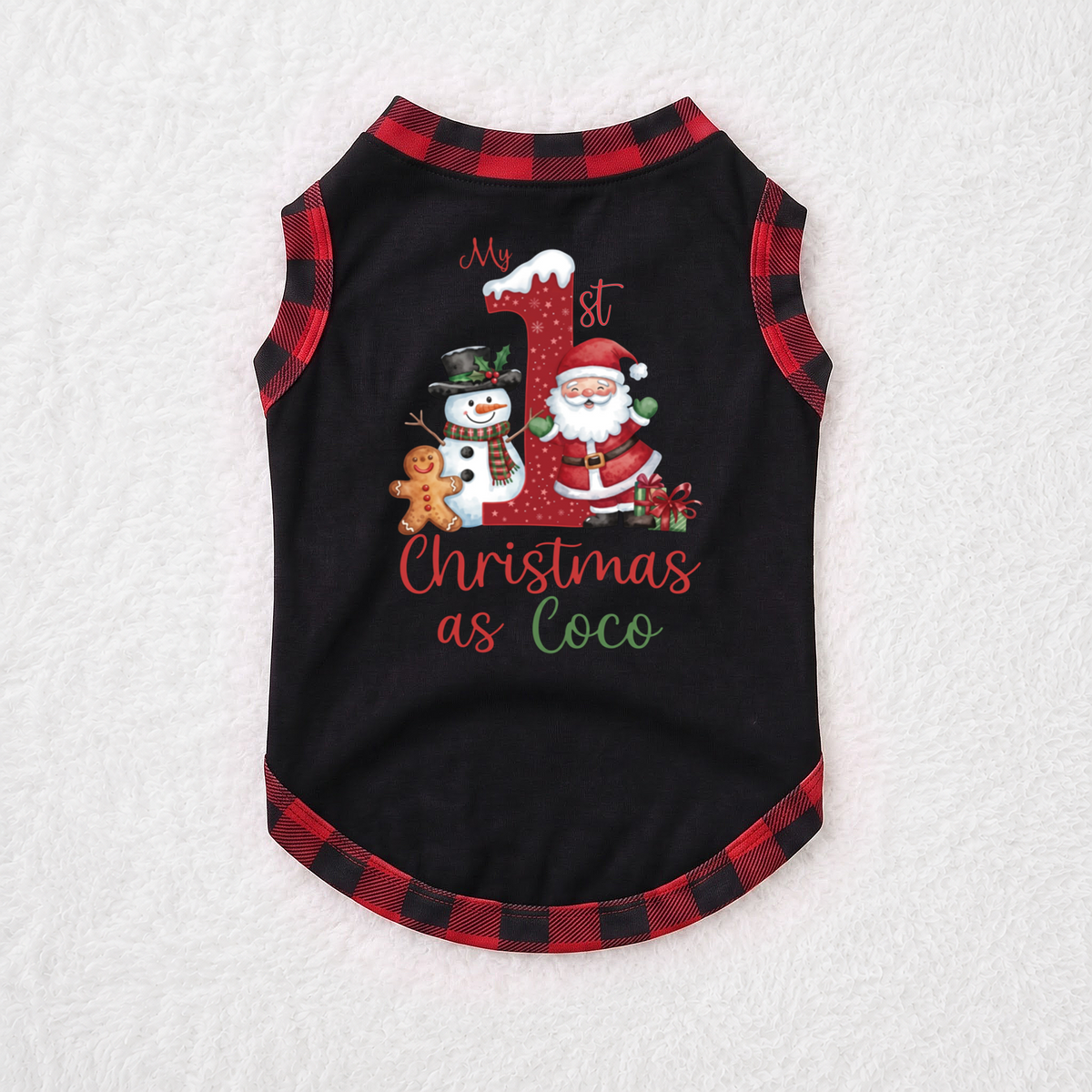 Cozy Christmas Santa Snowman Family Matching Christmas Pajamas With Pet